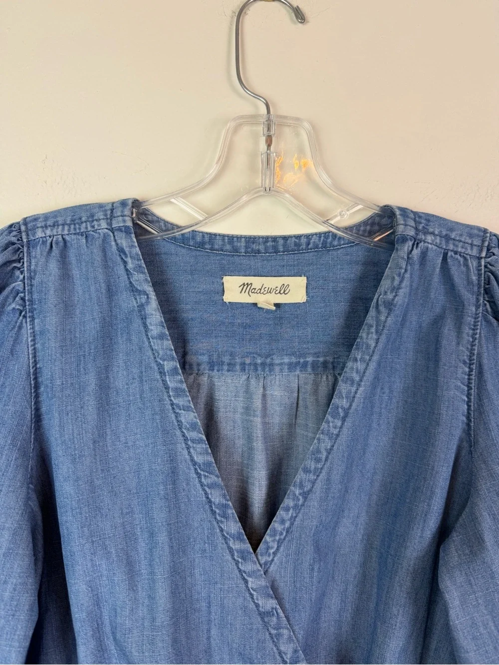 Madewell denim puff